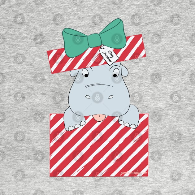 I want a Hippopotamus for Christmas © GraphicLoveShop by GraphicLoveShop